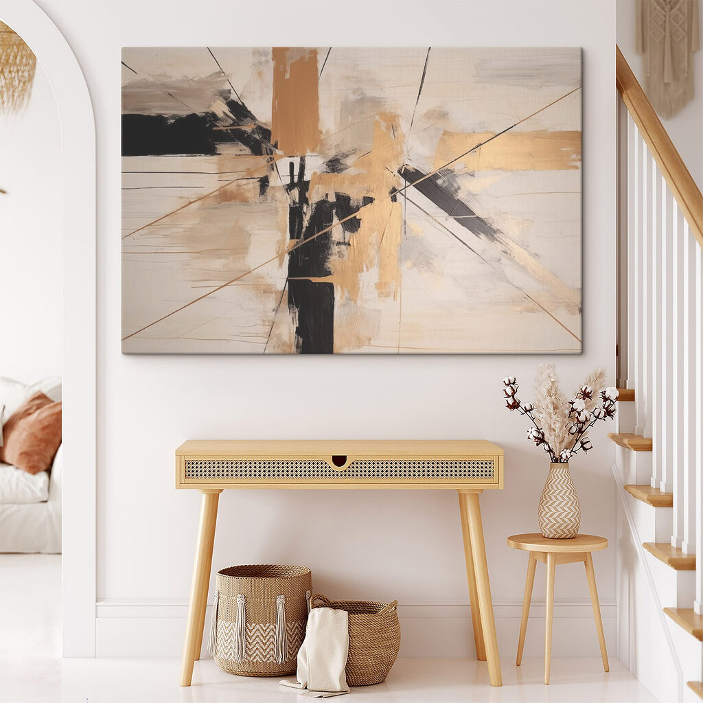 Linhas diagonais convergentes — interior 1