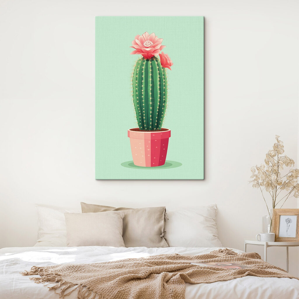 Cato com flores cor-de-rosa — interior 2