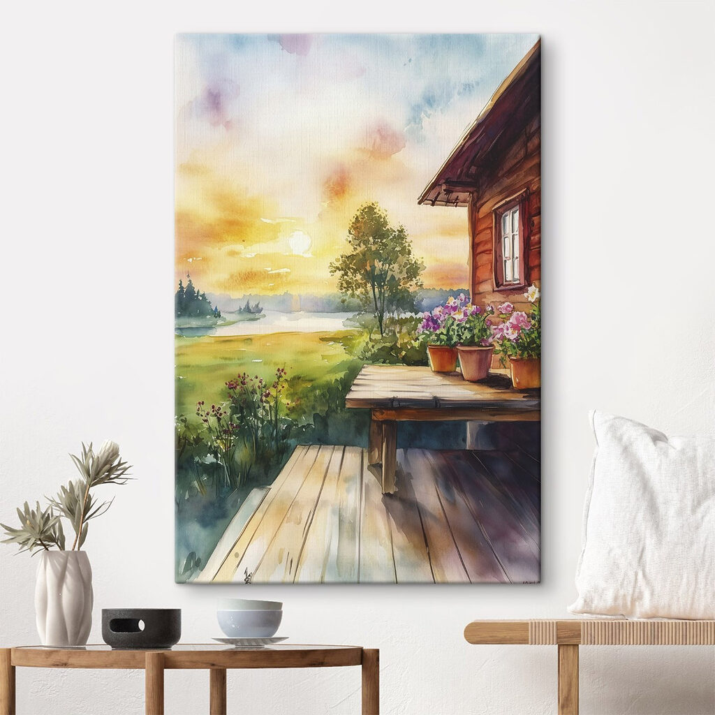 Varanda ao entardecer — interior 2