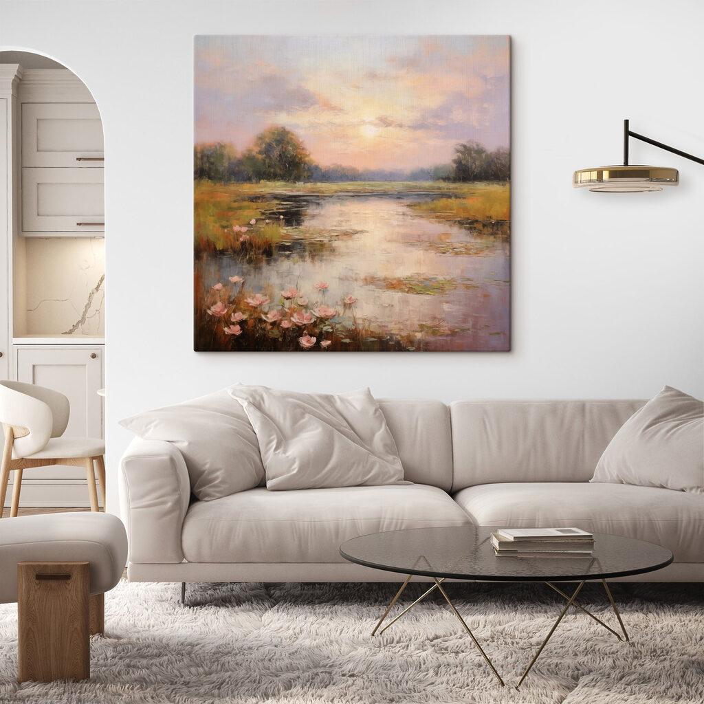 Lagoa ao entardecer — interior 1
