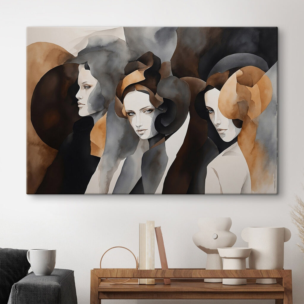 Três mulheres entre arcos — interior 2