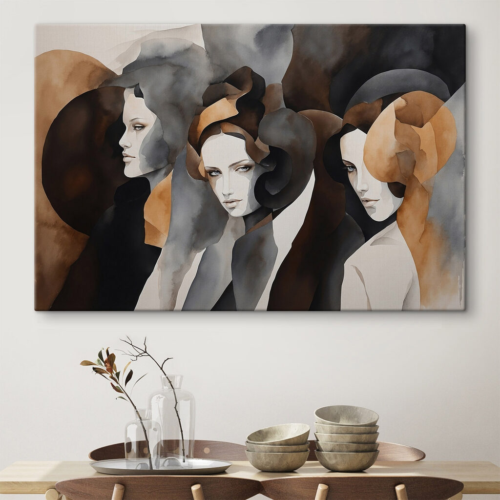Três mulheres entre arcos — interior 3