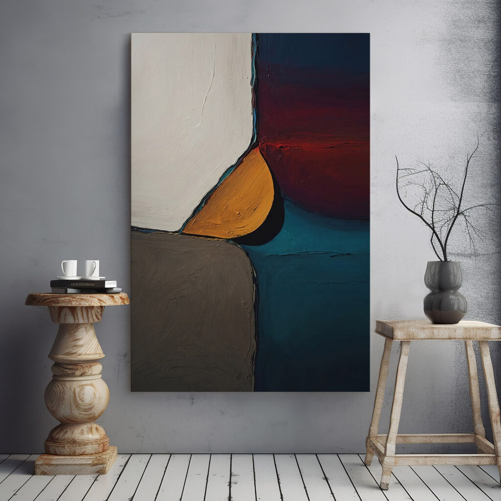 Ocre entre cores escuras — interior 1