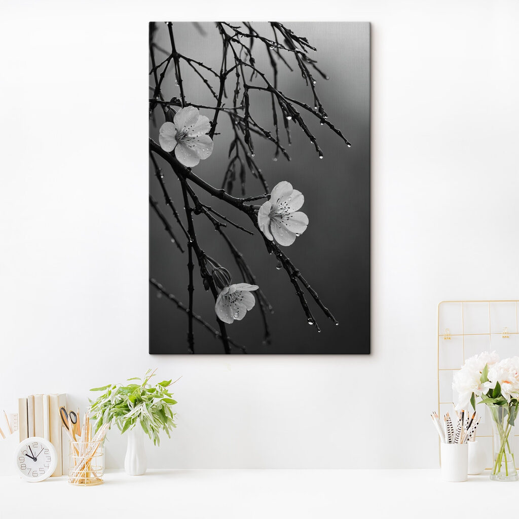 Flores brancas na chuva — interior 2