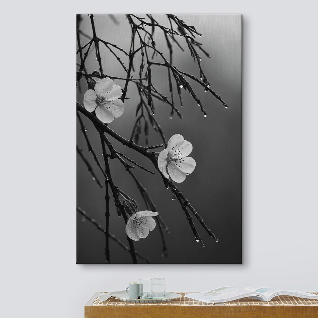 Flores brancas na chuva — interior 3