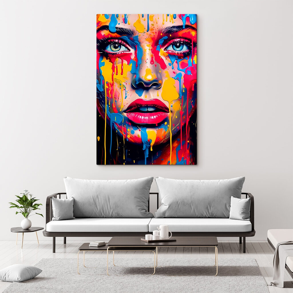 Olhar sob gotas coloridas — interior 2