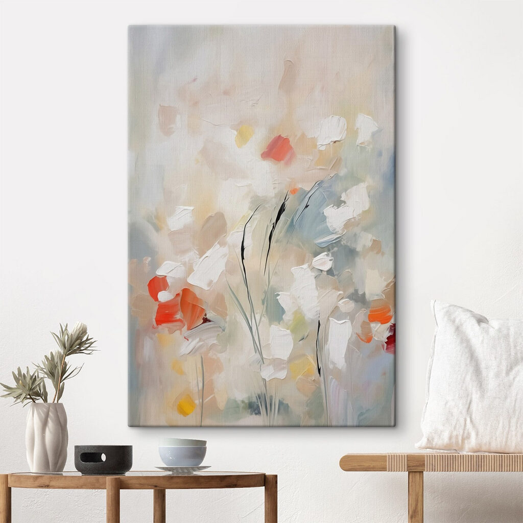 Flores em tons claros — interior 1