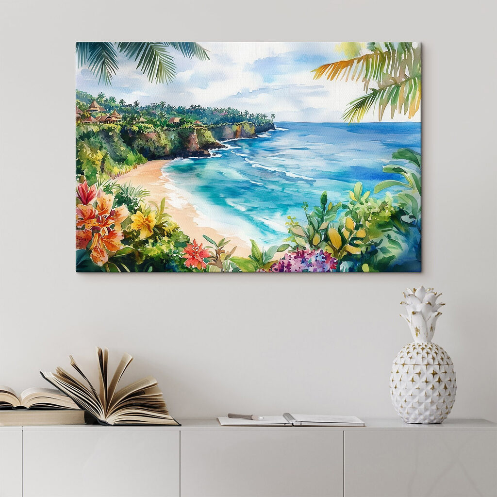 Baía tropical com flores — interior 2