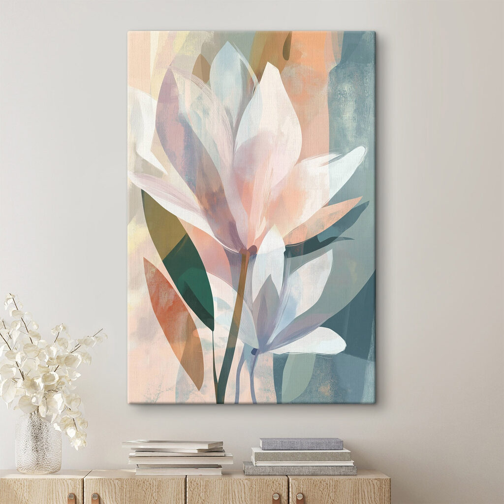 Flor branca entre planos — interior 1