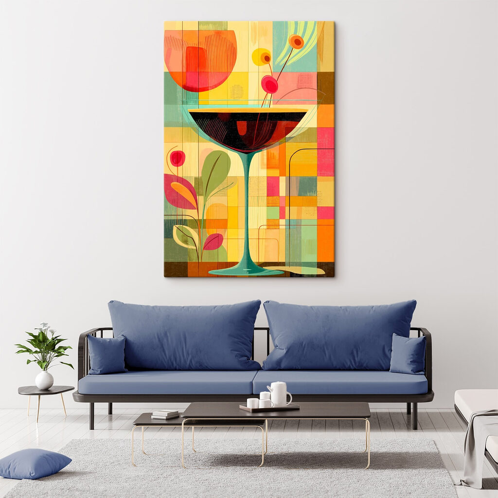 Copo com frutos geométricos — interior 2