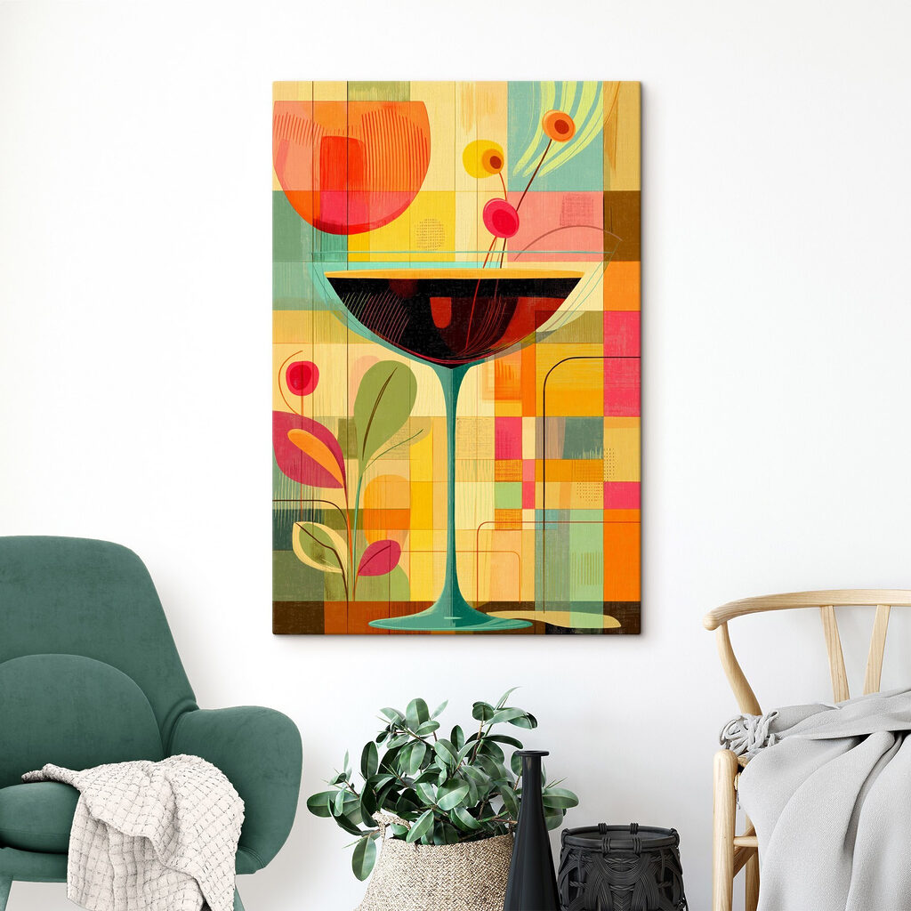 Copo com frutos geométricos — interior 1
