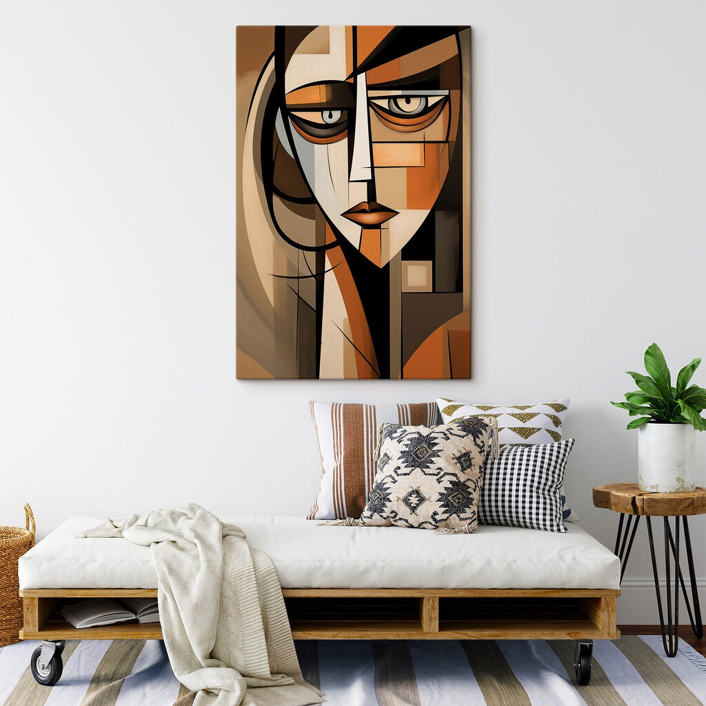 Rosto em ocre — interior 1