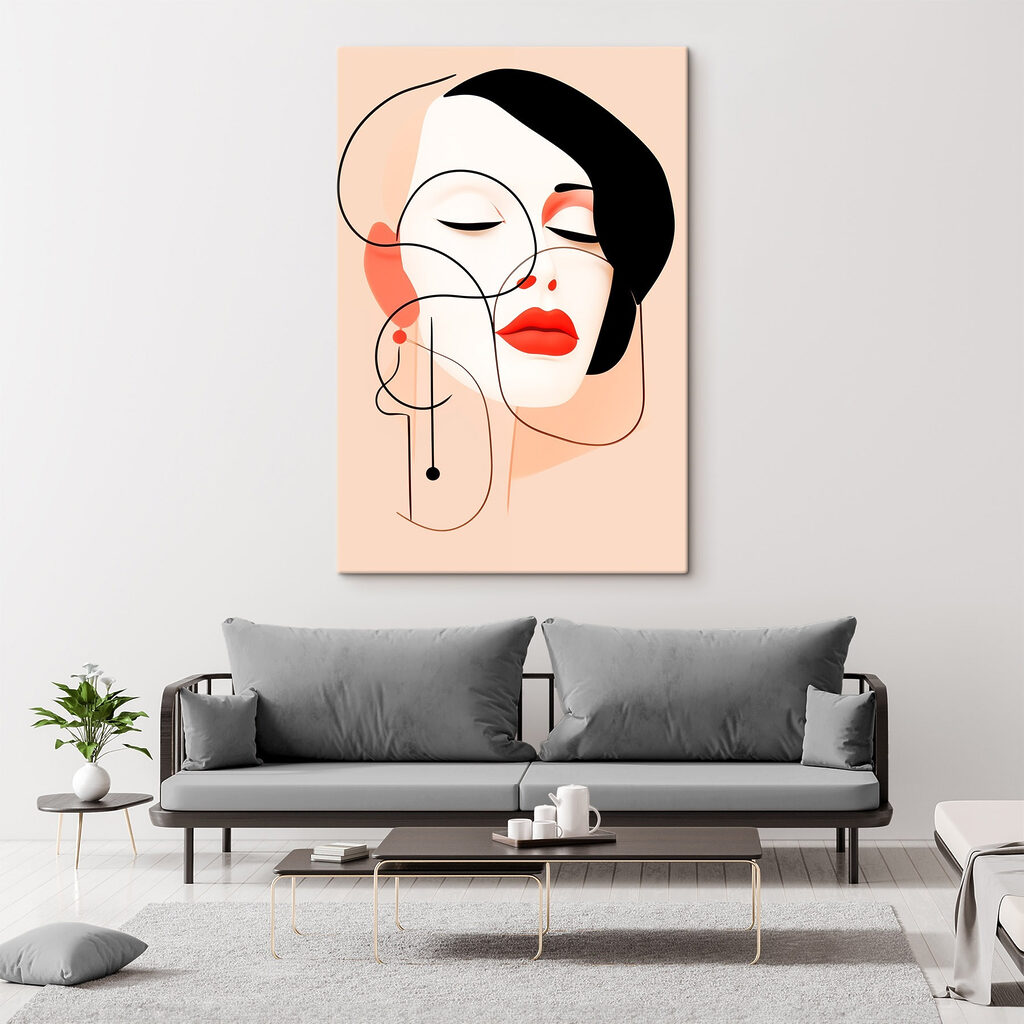 Mulher de linhas finas — interior 2