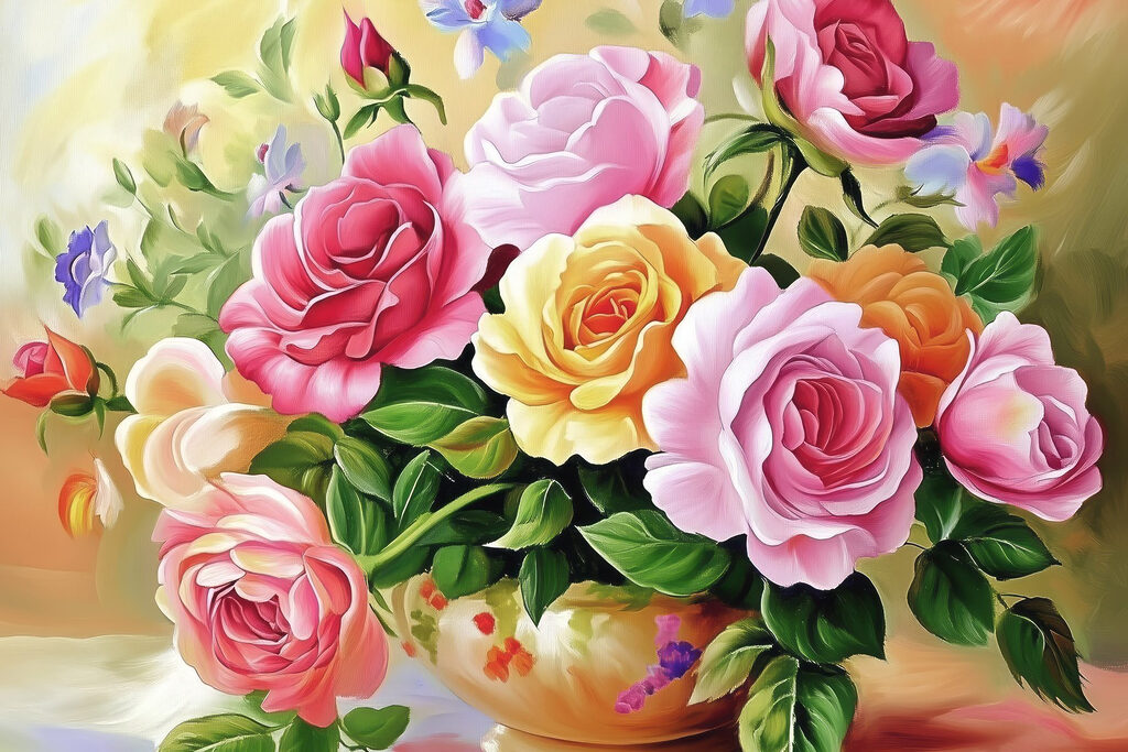 Ramo de rosas — design completo