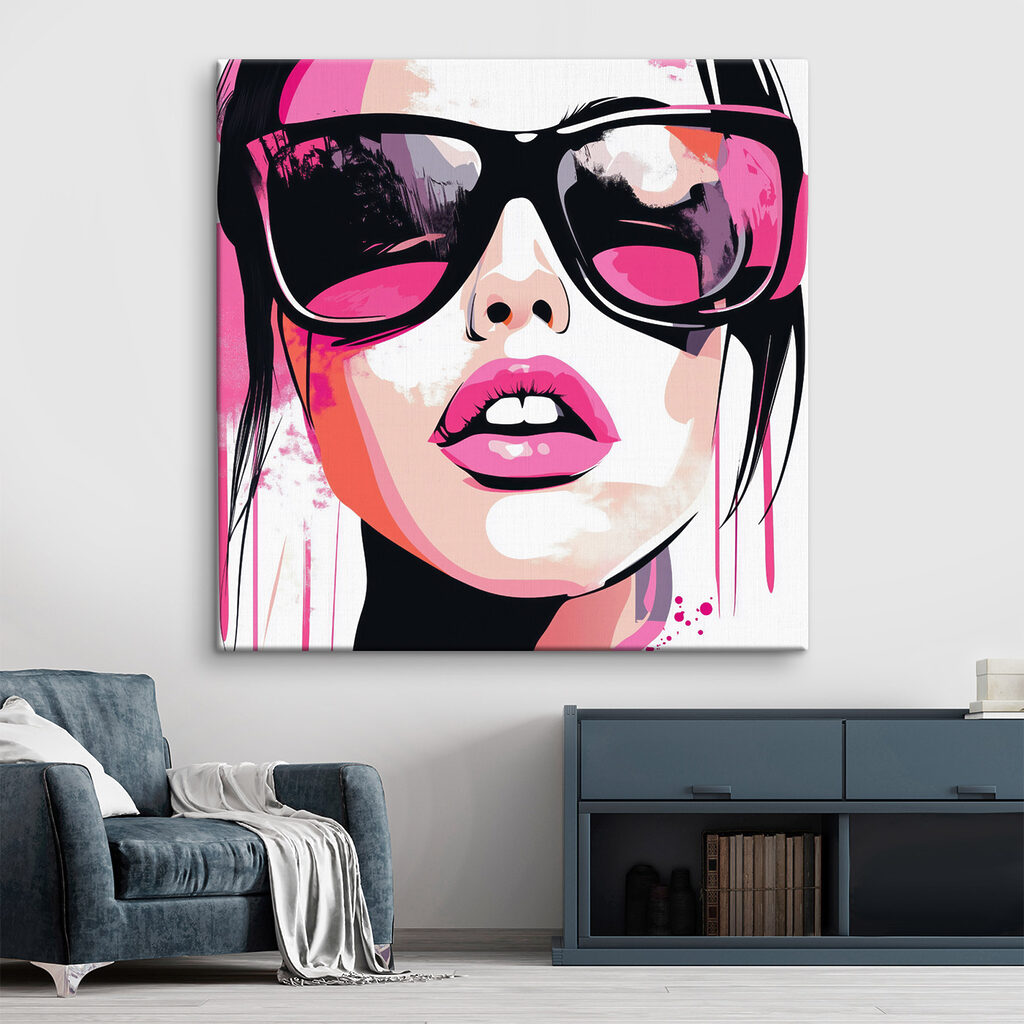 Retrato pop cor-de-rosa — interior 1