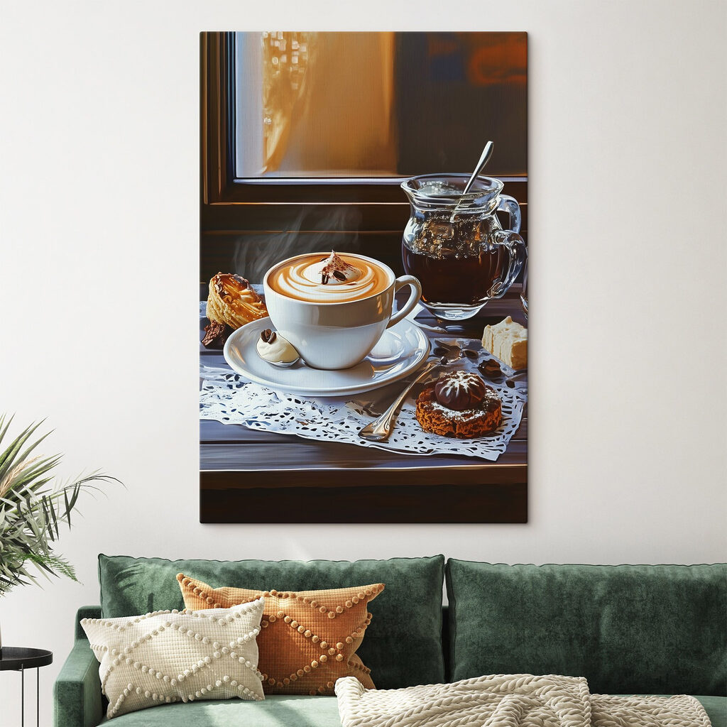 Cappuccino junto à janela — interior 2