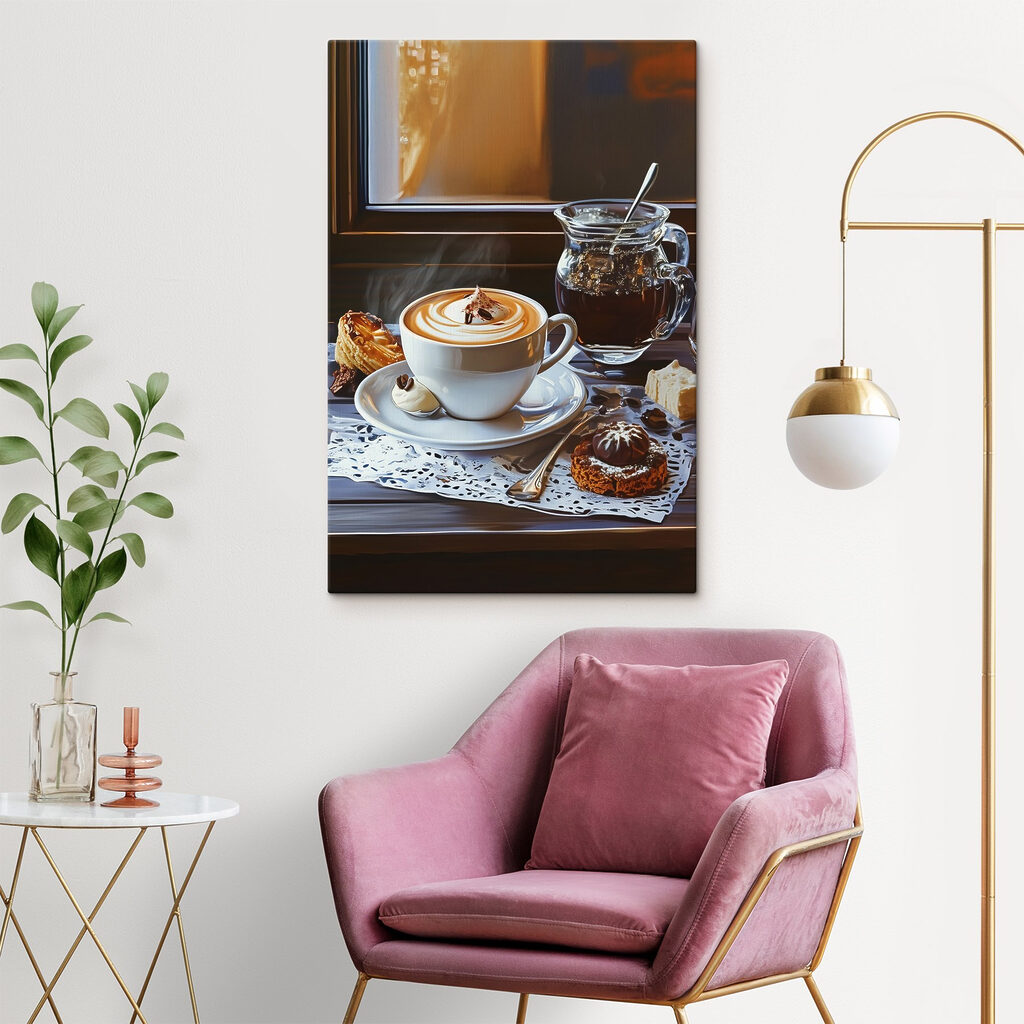 Cappuccino junto à janela — interior 1