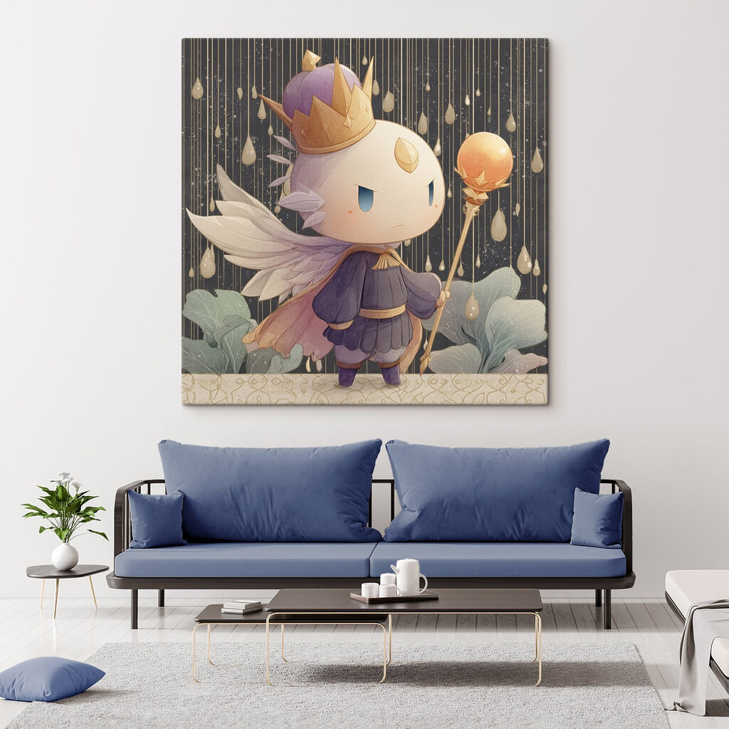 Príncipe com cetro luminoso — interior 1