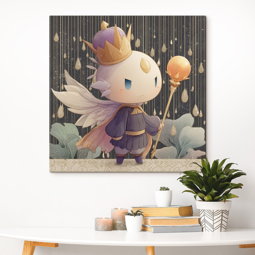 Príncipe com cetro luminoso — interior 3