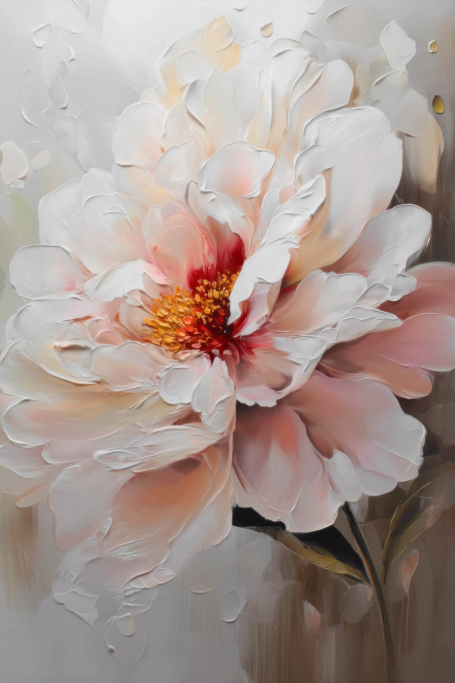 Flor de centro rosa — design completo
