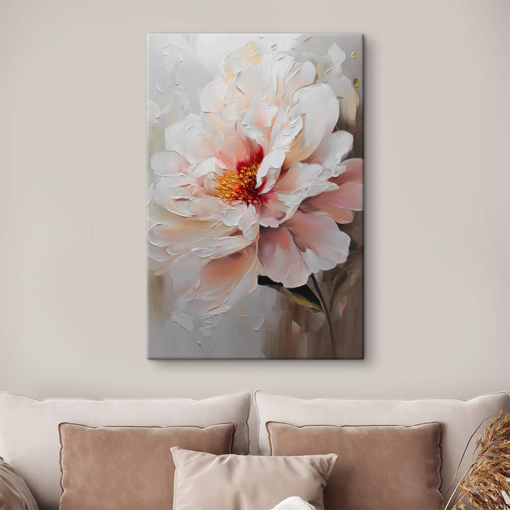 Flor de centro rosa — interior 1