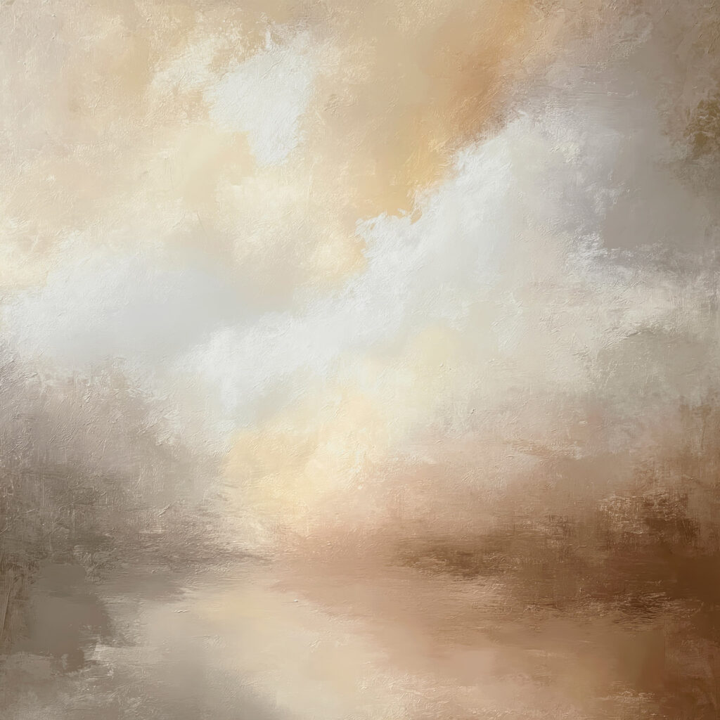 Luz dourada entre nuvens — design completo