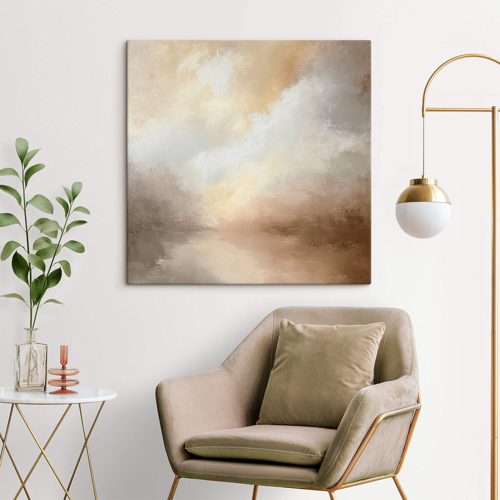 Luz dourada entre nuvens — interior 3