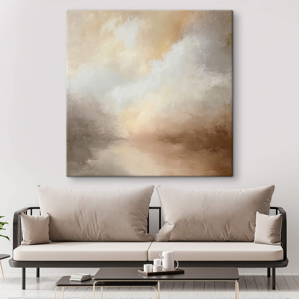 Luz dourada entre nuvens — interior 1