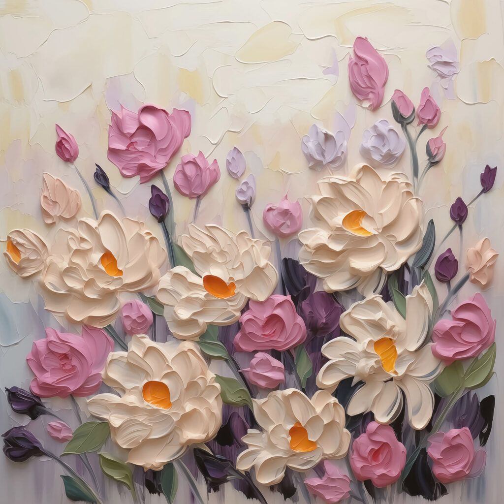 Flores cor-de-rosa pastel — design completo