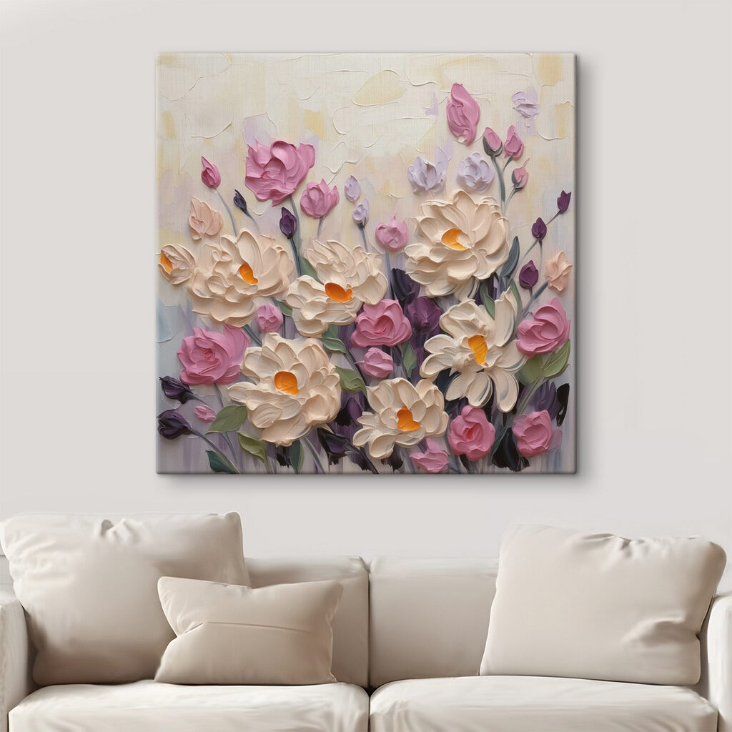 Flores cor-de-rosa pastel — interior 1