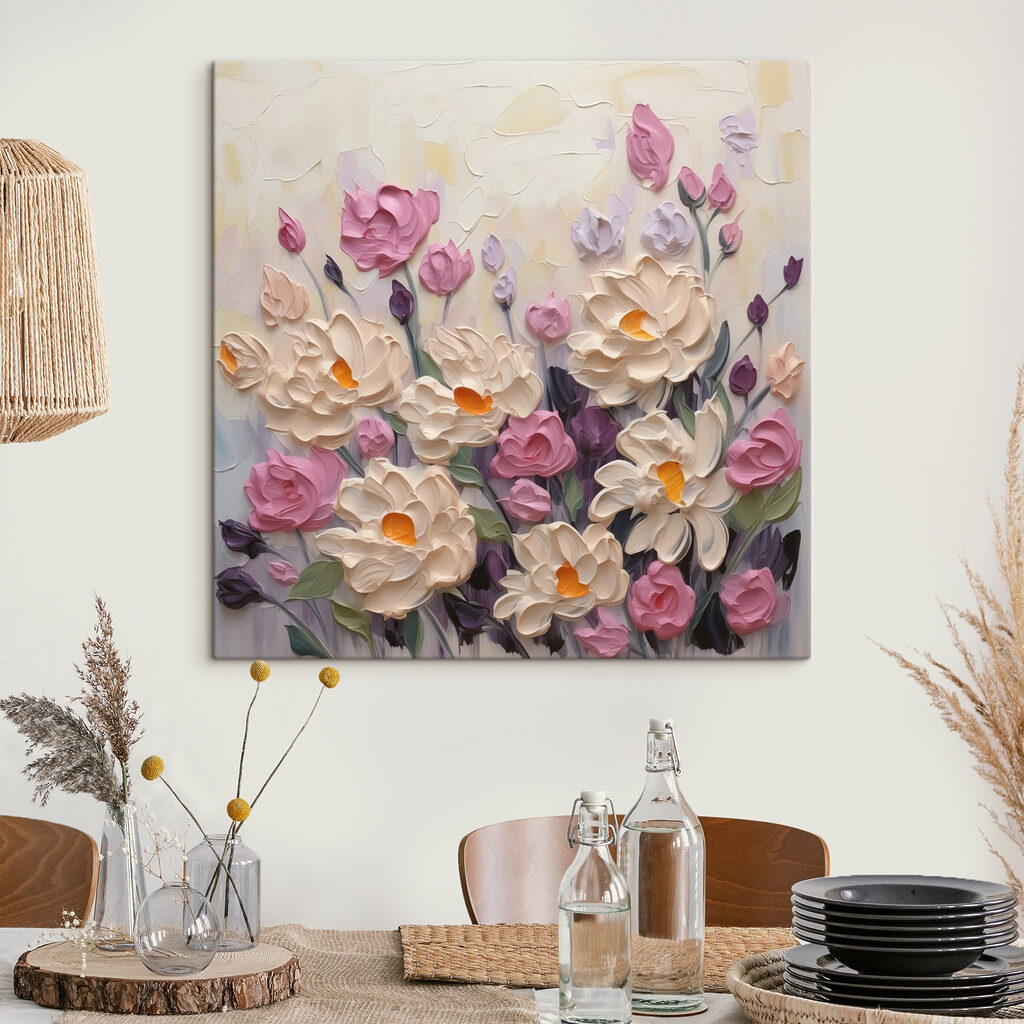 Flores cor-de-rosa pastel — interior 2