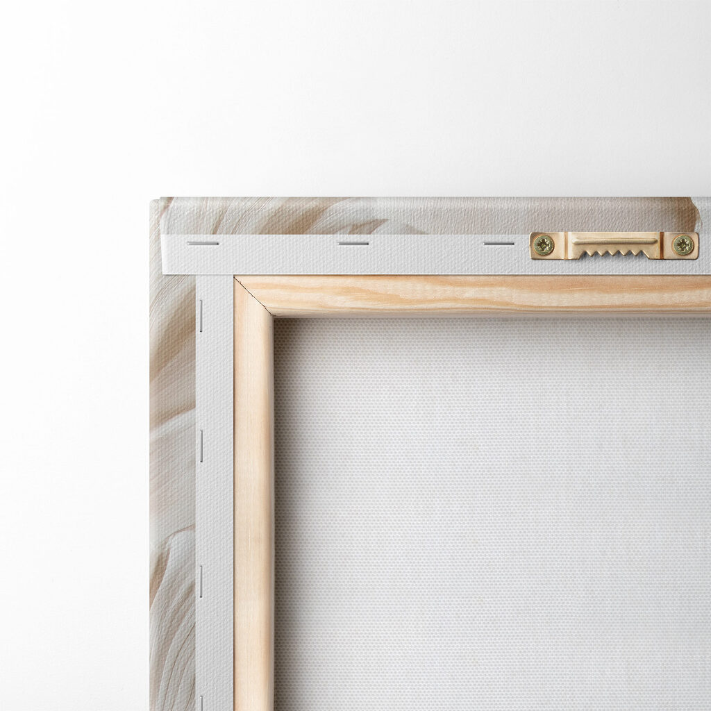 Flor creme ondulada — verso