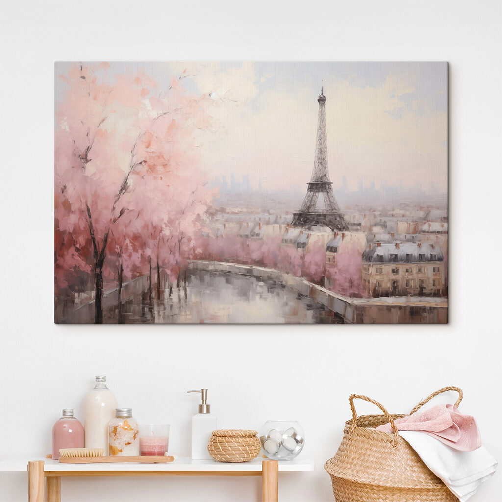 Paris entre árvores cor-de-rosa — interior 2