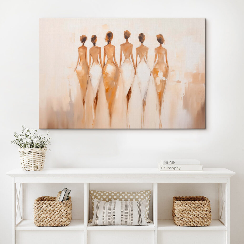 Mulheres de vestidos brancos — interior 2