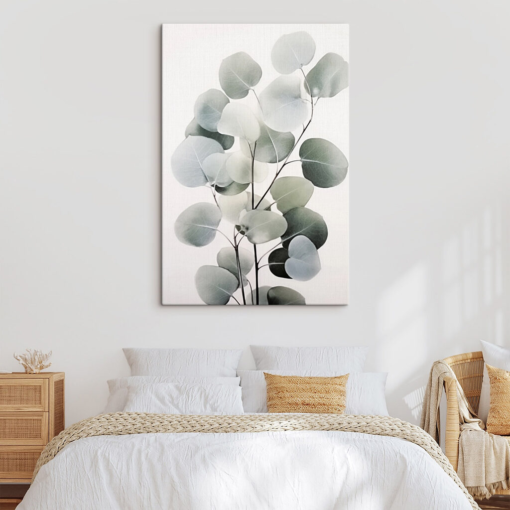 Folhas redondas em cinzento-esverdeado — interior 2
