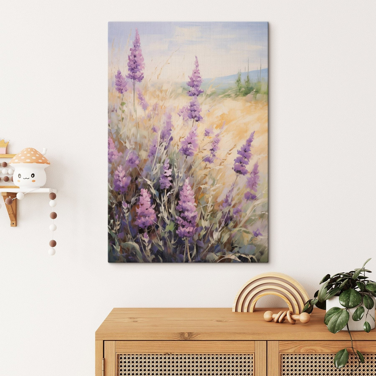 Alfazemas em flor — interior 1