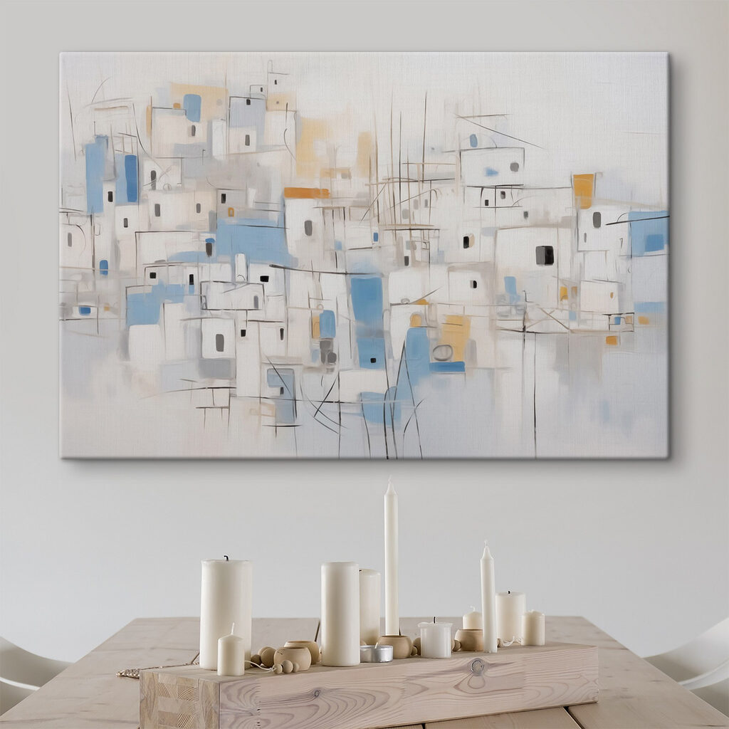 Casario branco e azul — interior 2