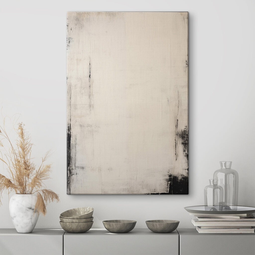 Faixas pálidas com preto — interior 1