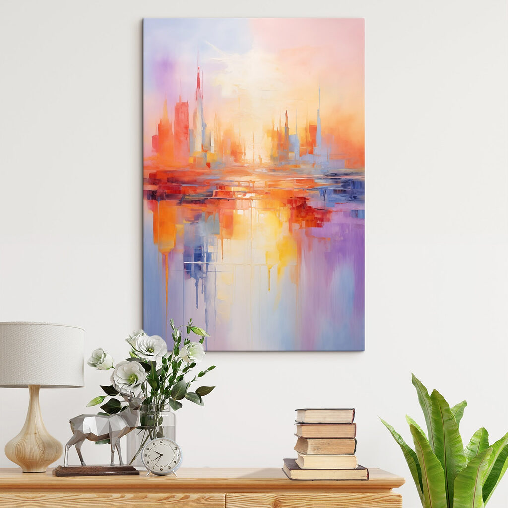 Cidade em tons pastel — interior 2