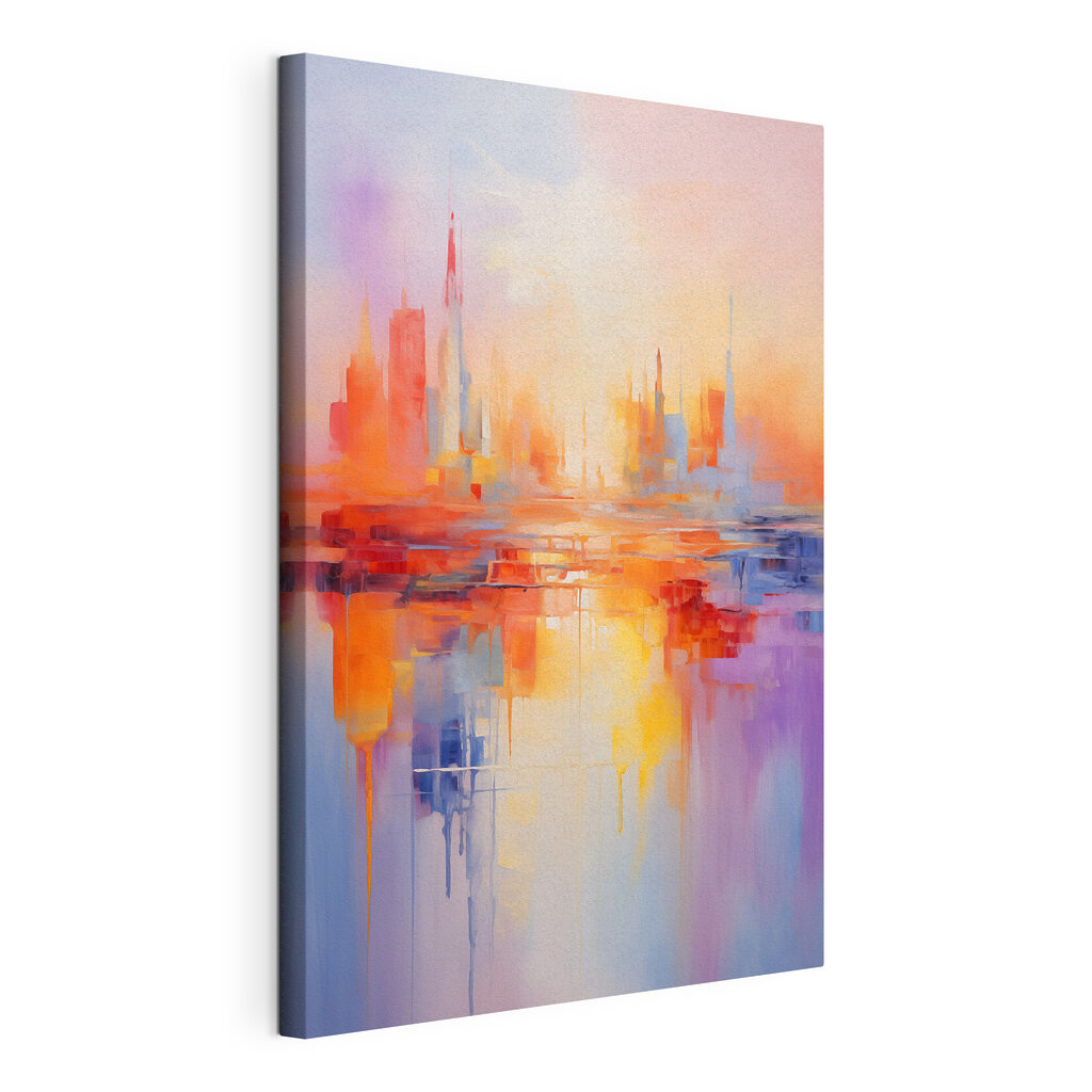 Cidade em tons pastel — vista do produto