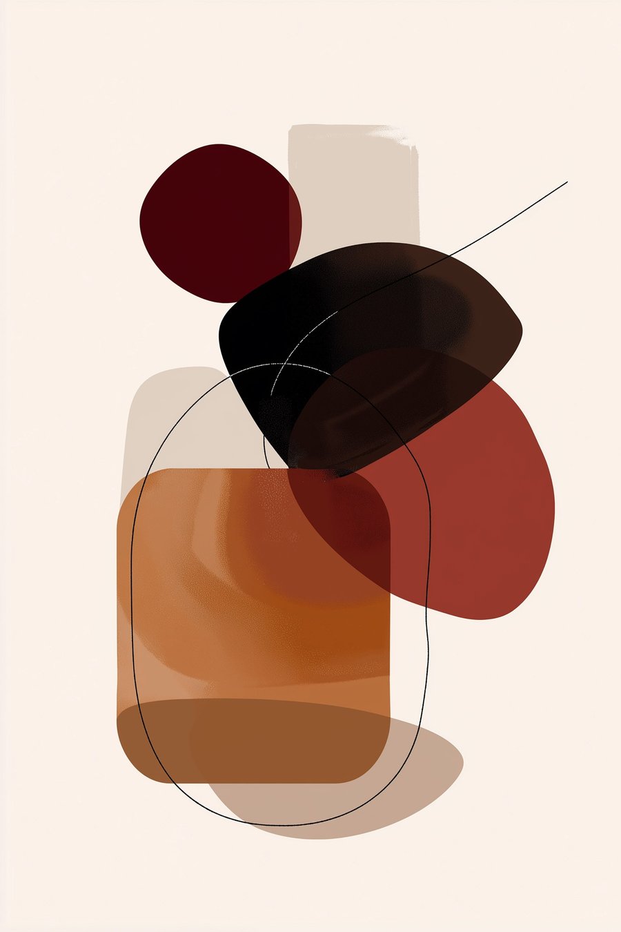 Composição vinho e castanho — design completo