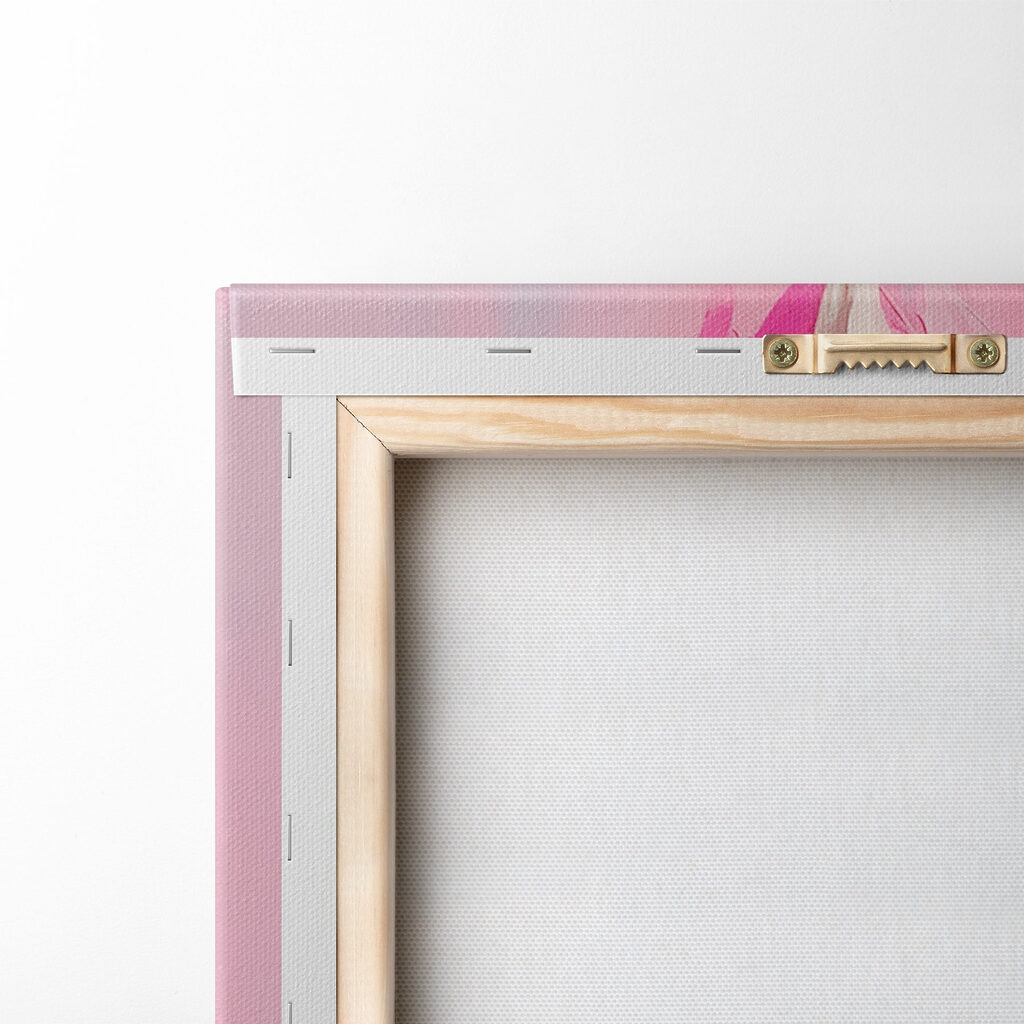 Gelado cremoso sobre rosa — verso