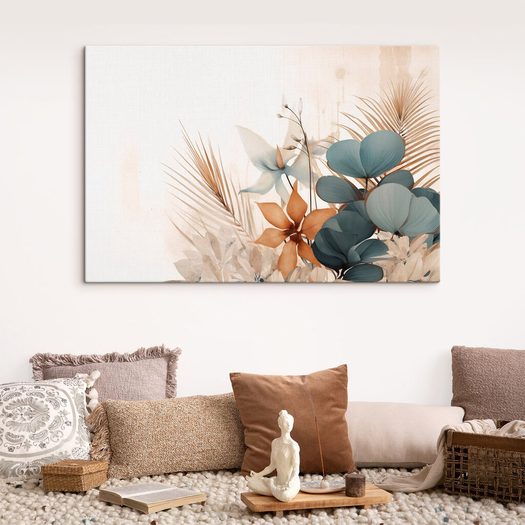 Folhas redondas e palmas — interior 2