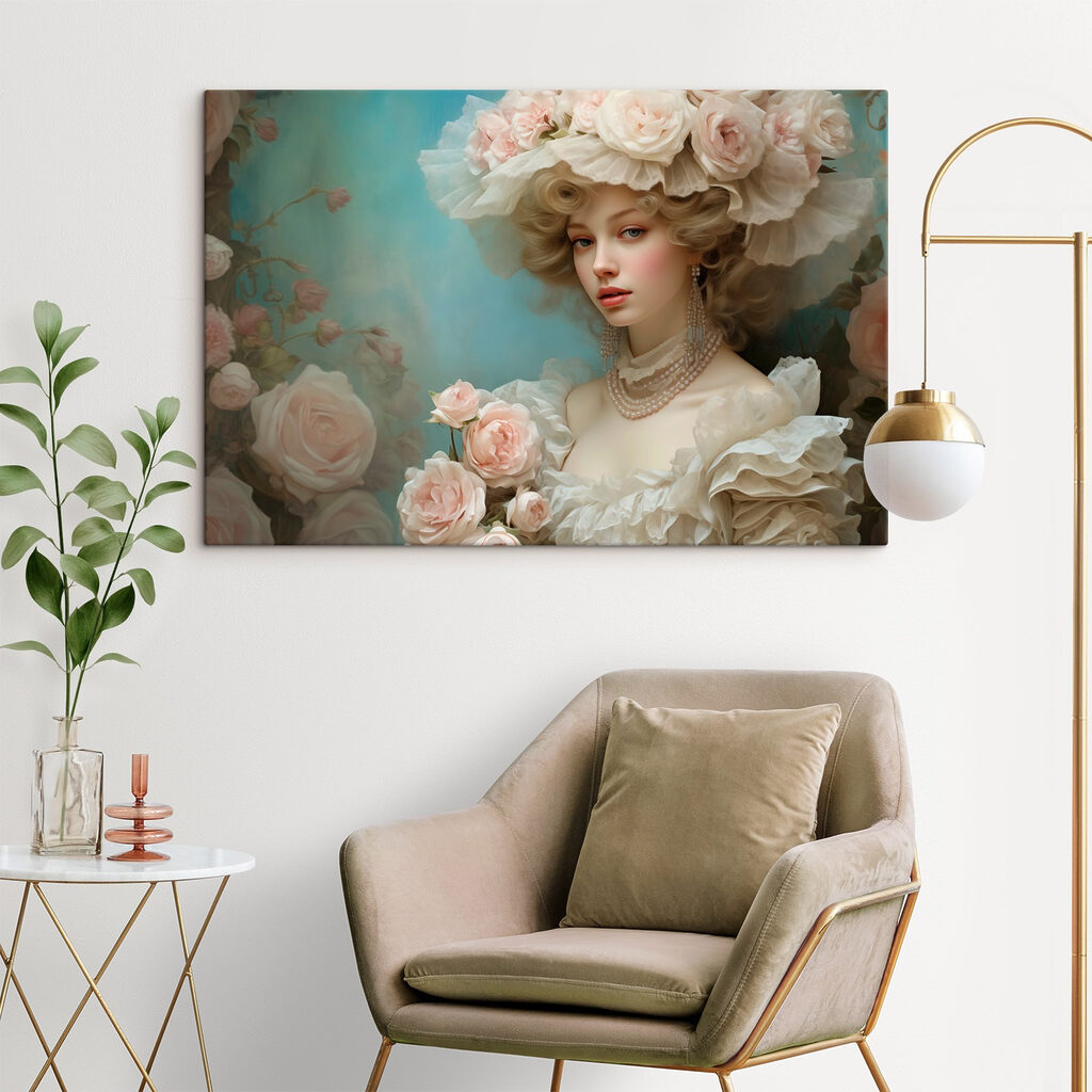 Retrato com rosas — interior 2