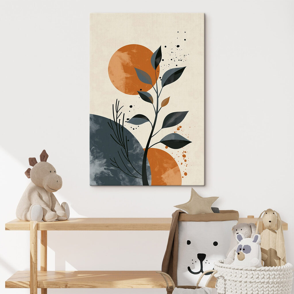 Ramo escuro com círculos — interior 1