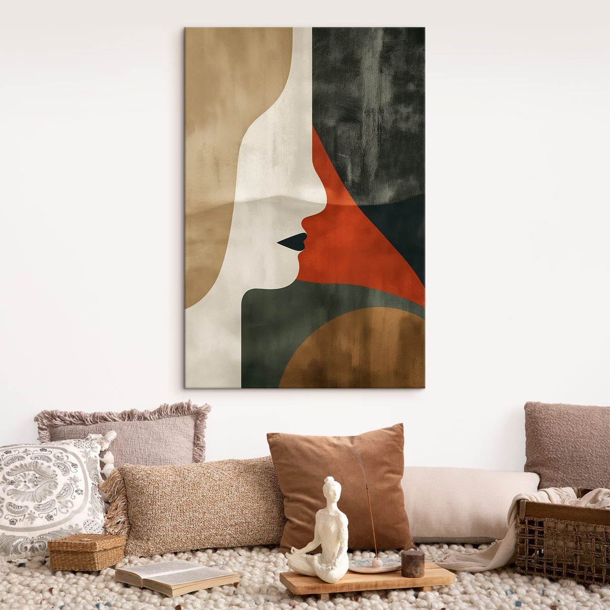 Rosto e abstração — interior 1