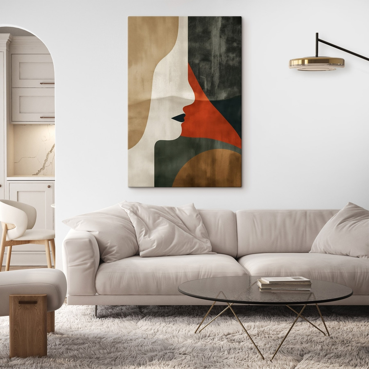 Rosto e abstração — interior 2