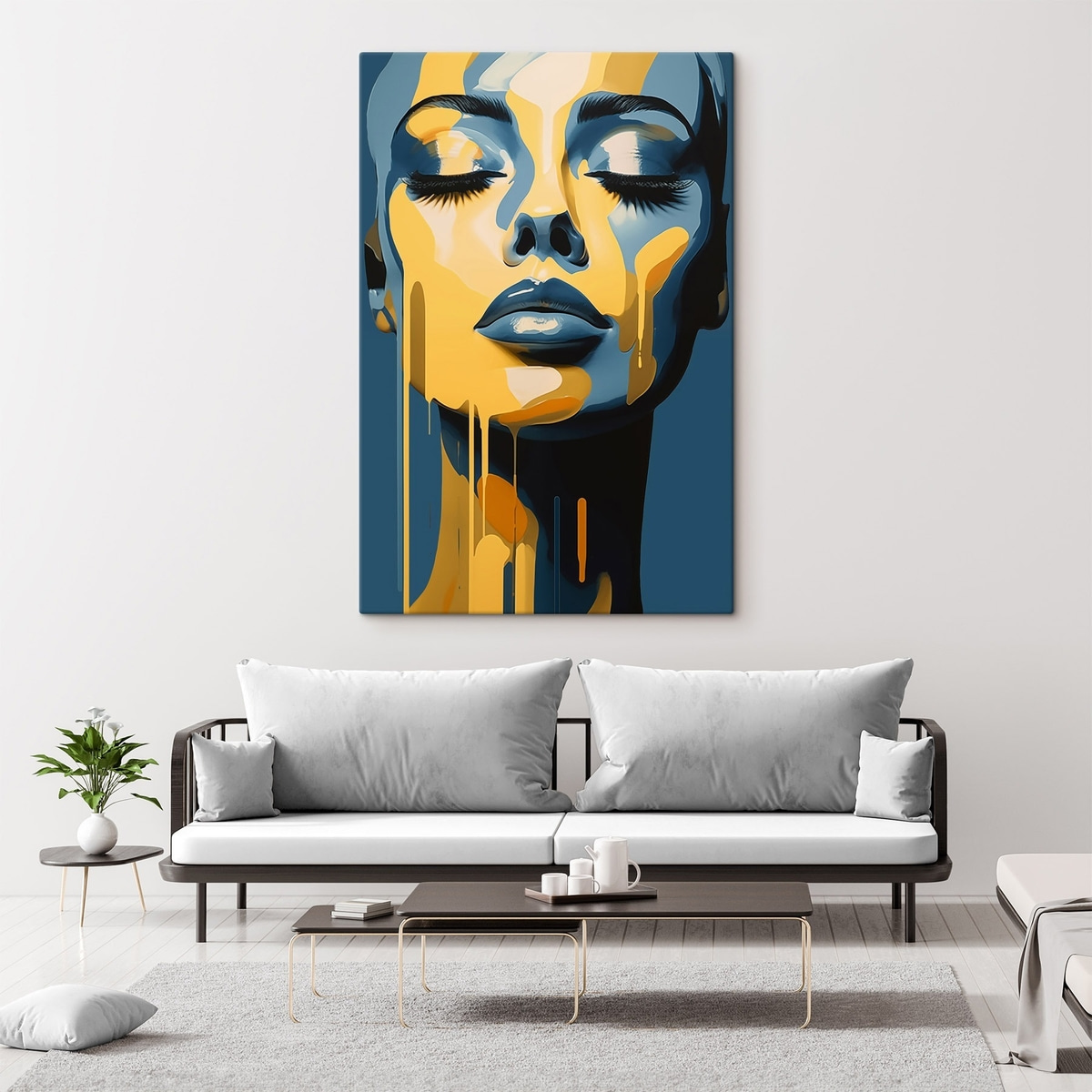 Retrato de olhos cerrados — interior 1