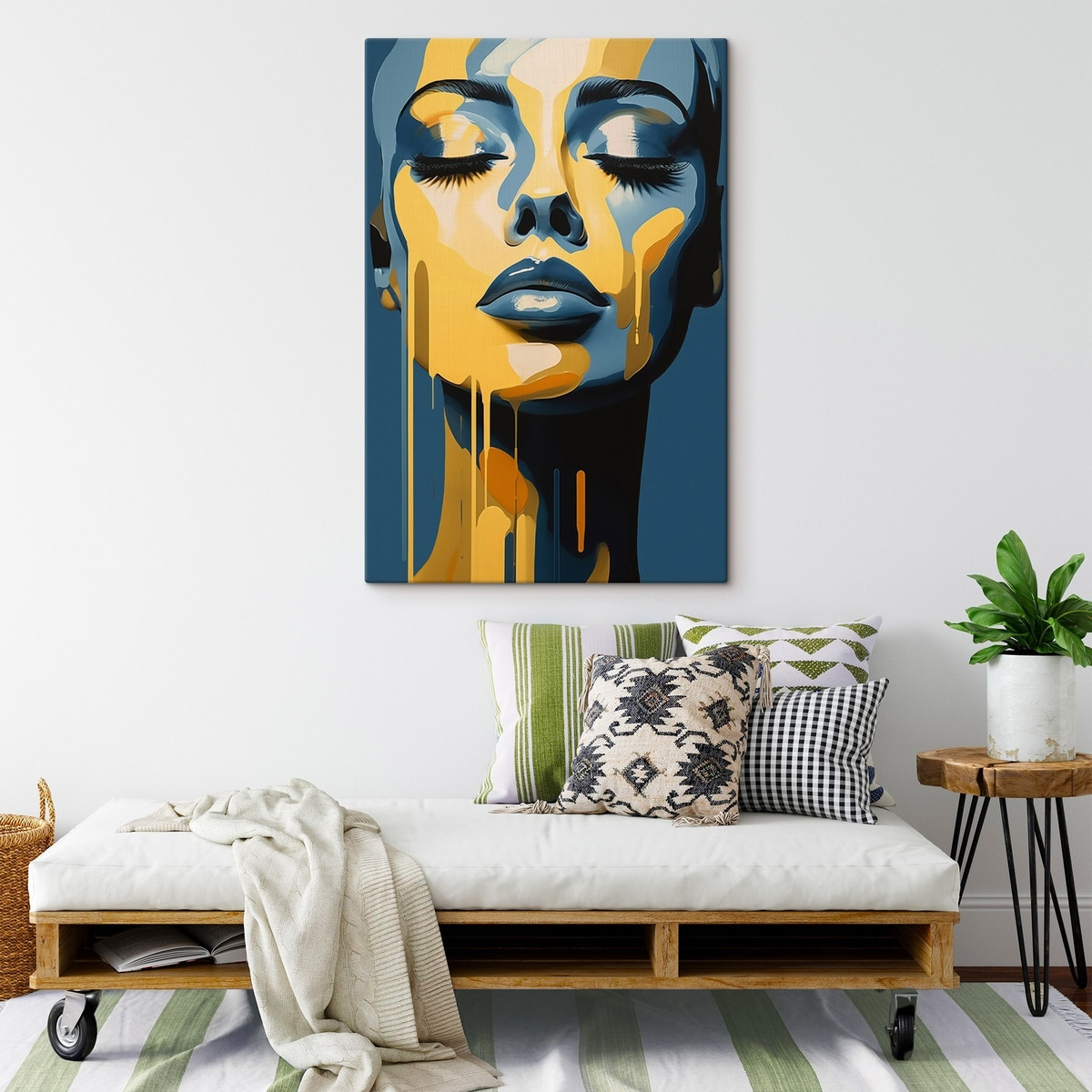 Retrato de olhos cerrados — interior 2