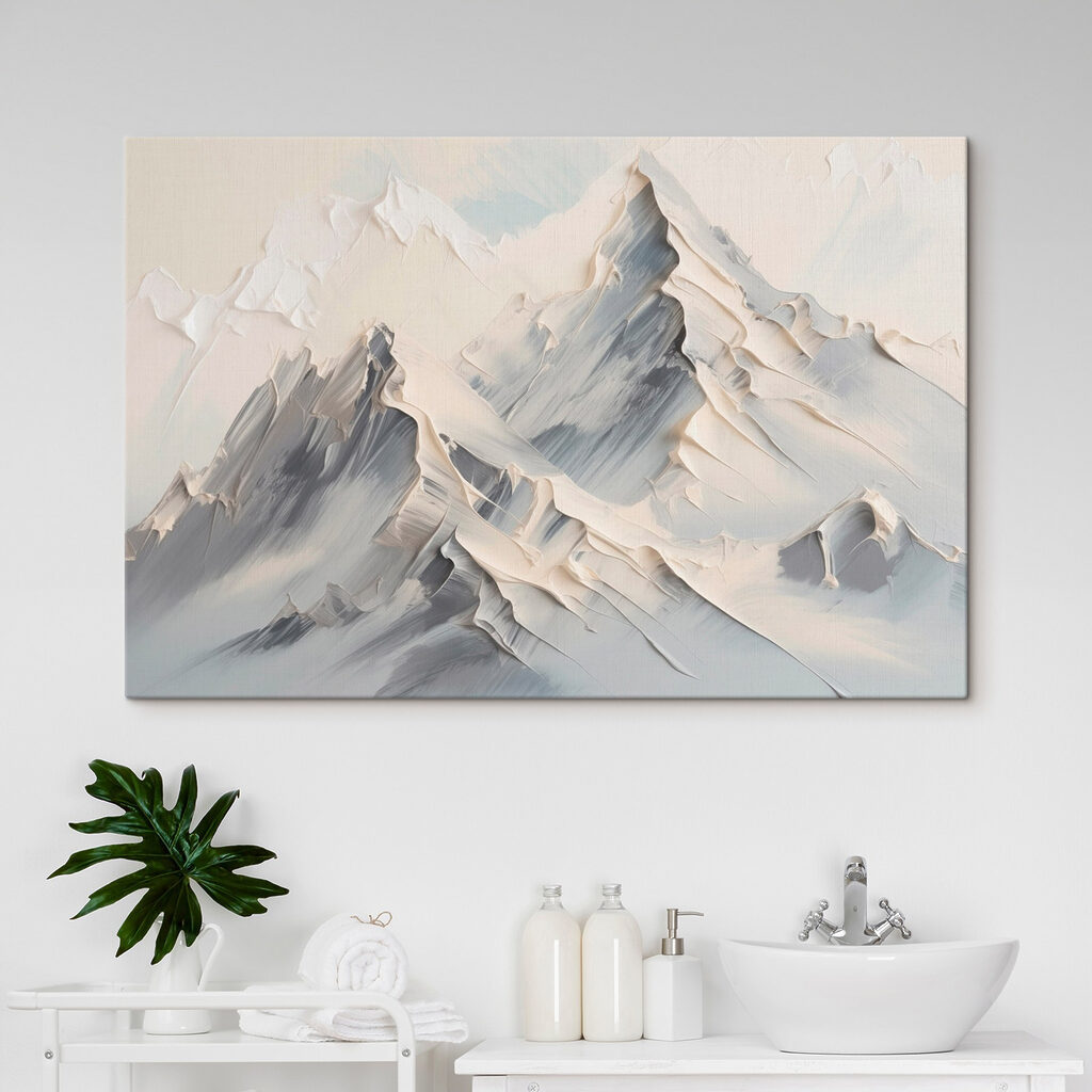 Cumes brancos com picos — interior 1